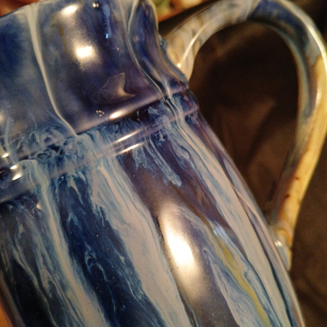 Large blue mug